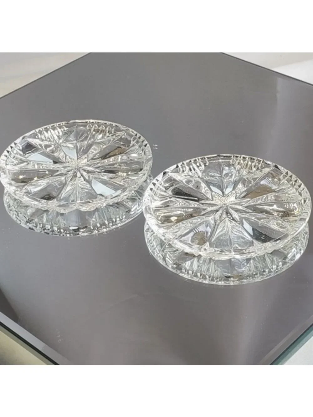 Vintage Royal Limited 24% Leaded Crystal Coasters 3.25